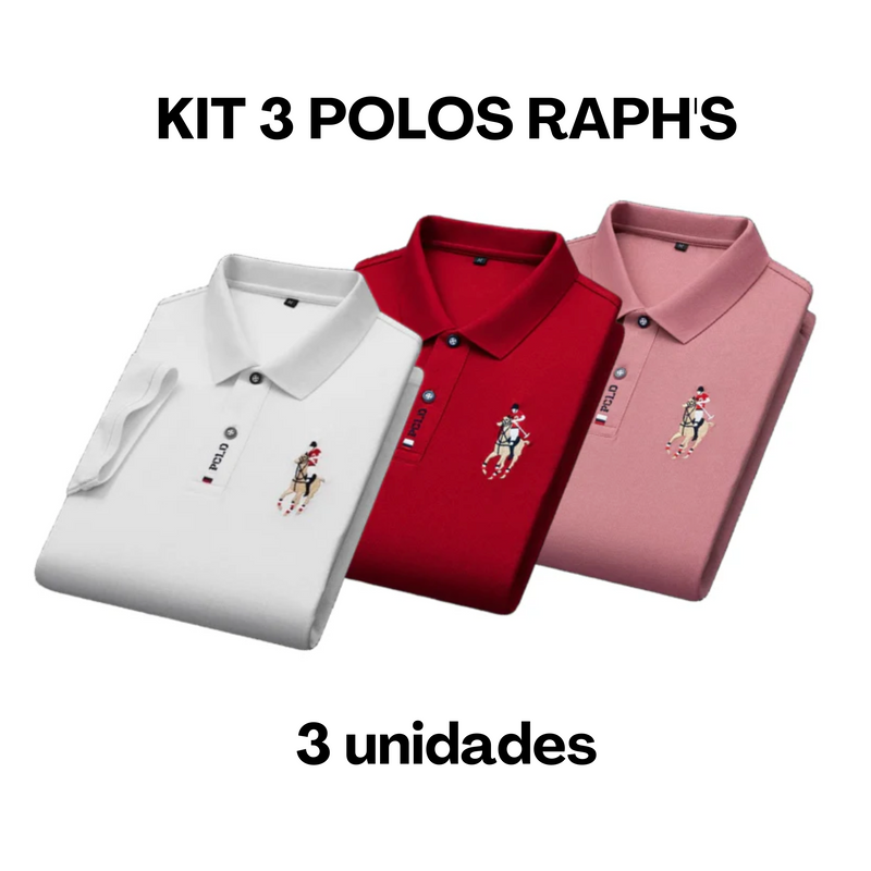 Camiseta Gola Polo Masculina [COMPRE 2, LEVE 3]