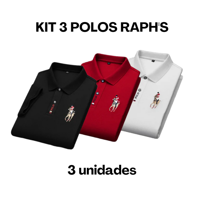 Camiseta Gola Polo Masculina [COMPRE 2, LEVE 3]