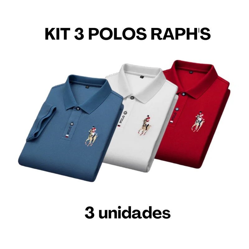 Camiseta Gola Polo Masculina [COMPRE 2, LEVE 3]