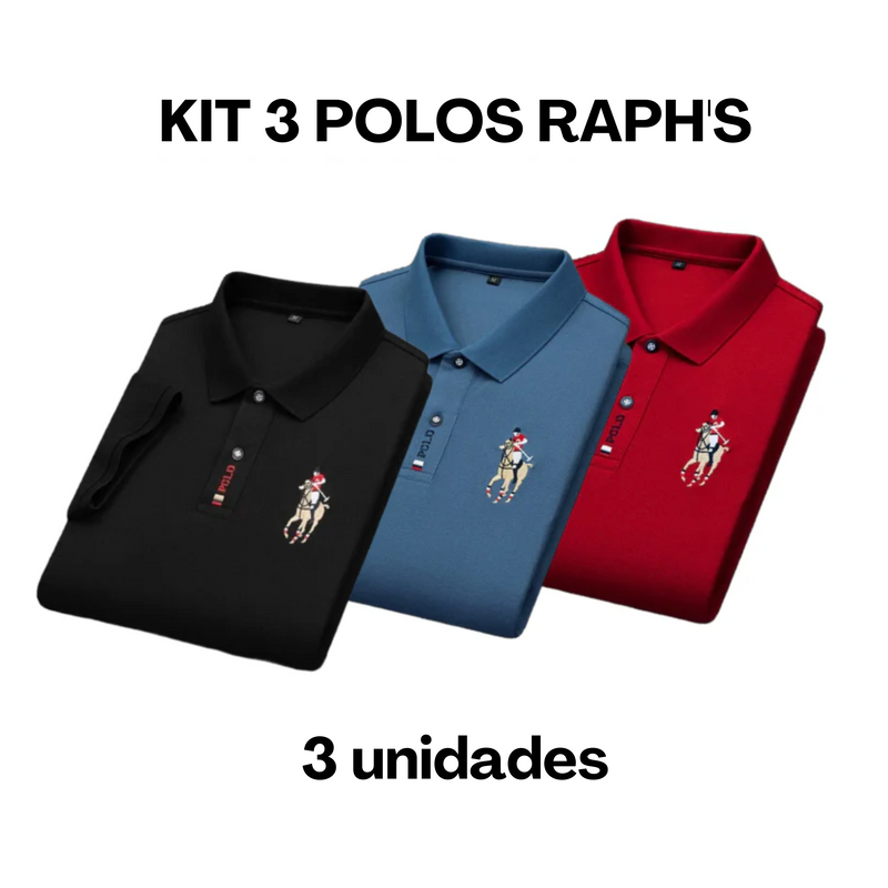 Camiseta Gola Polo Masculina [COMPRE 2, LEVE 3]