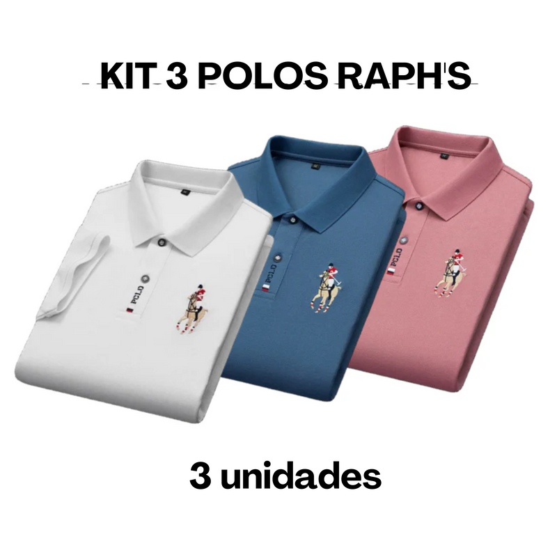 Camiseta Gola Polo Masculina [COMPRE 2, LEVE 3]