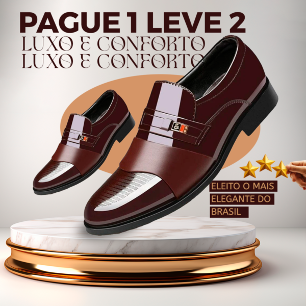 Sapato Social Italiano de Luxo [Compre 1 Leve 2]